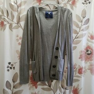 American Eagle hooded cardigan